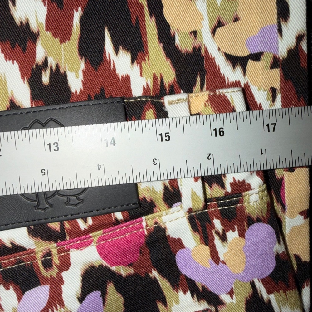 NWT Roberto Cavalli Ikat Leopard Floral Print Jeans IT 48 / US 12 COA  Italy - Picture 16 of 16